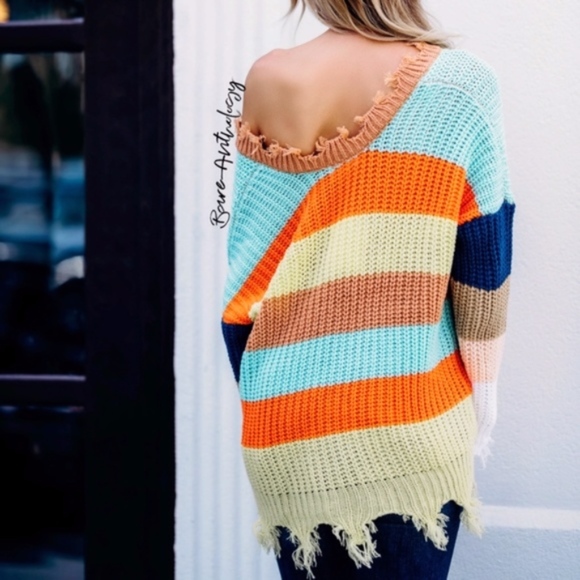 KELSIE Color block Sweater - Picture 4 of 4